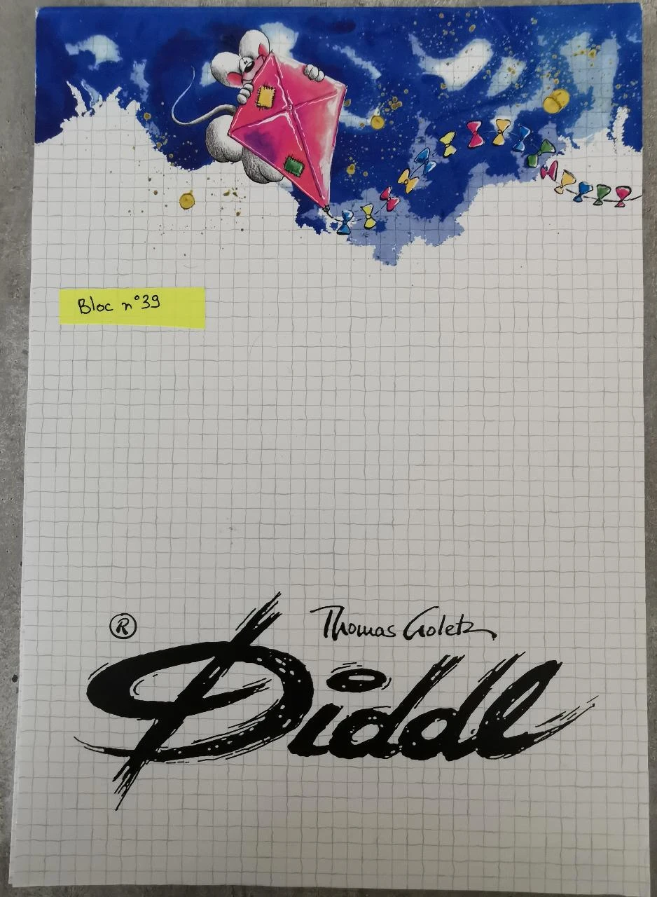 Feuille bloc A4 Diddl n°39